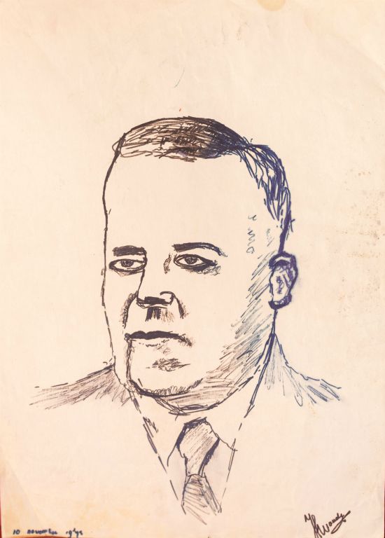 Dutch art, Harmen Sijboltszoon de Jong  (opa), Photographed by Jos van der Woude, drawing