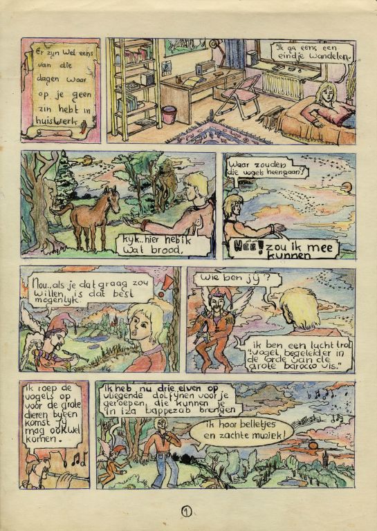 Comic Harmen, Dutch art, Scanned by Jos van der Woude, drawing