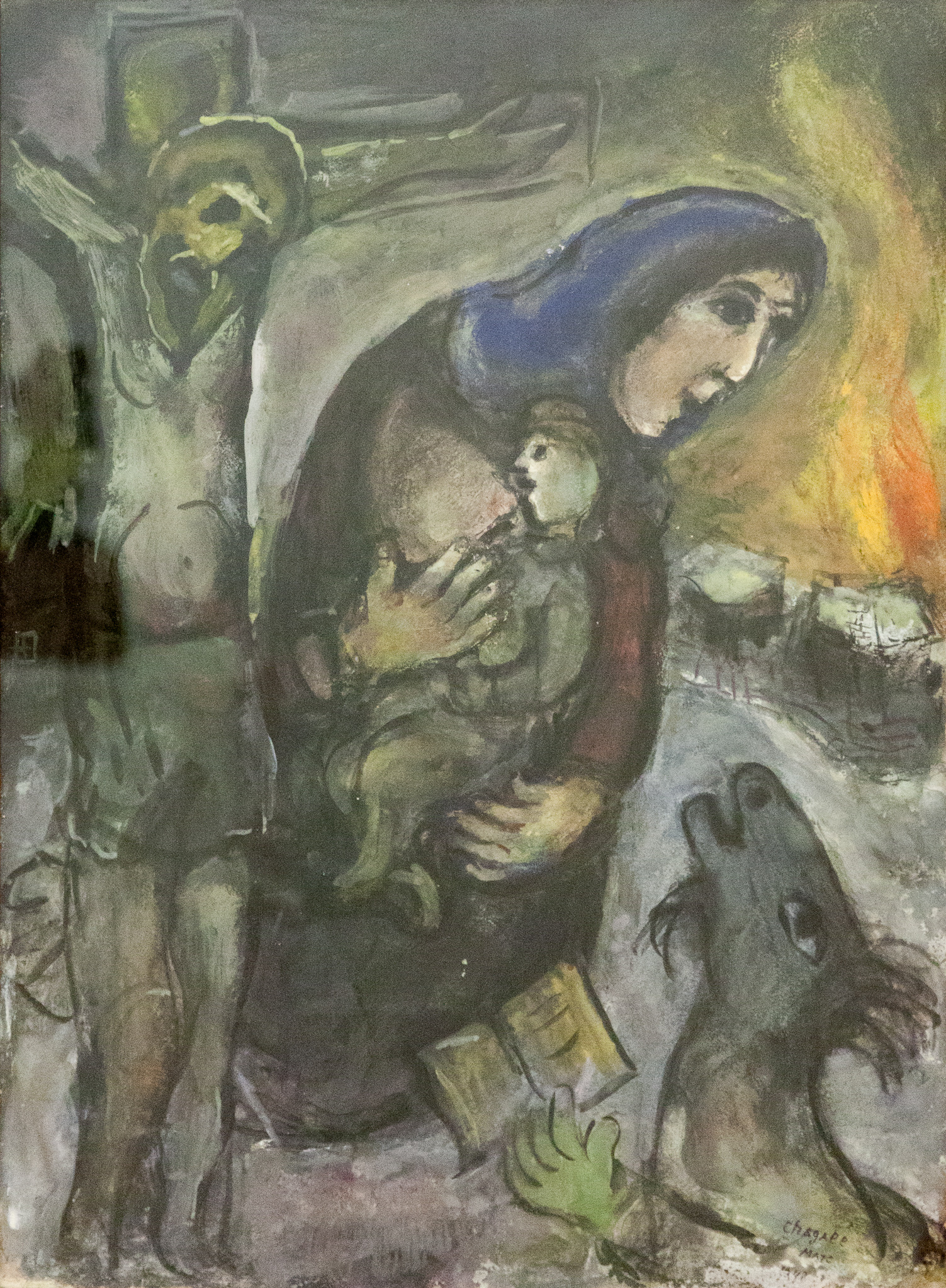 2010 Rome, Expressionism-Style, Photographed by Jos van der Woude, Russian art, gouache, paintings, Vatican Museums - Modern Religious Art, Vatican City, VA