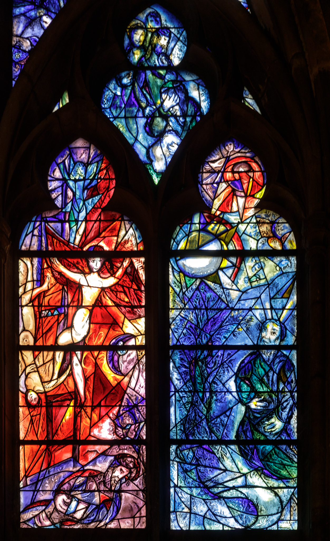 2017 Fr-It, Expressionism-Style, Photographed by Jos van der Woude, Russian art, paintings, stained glass, Metz Cathedral, Metz, FR