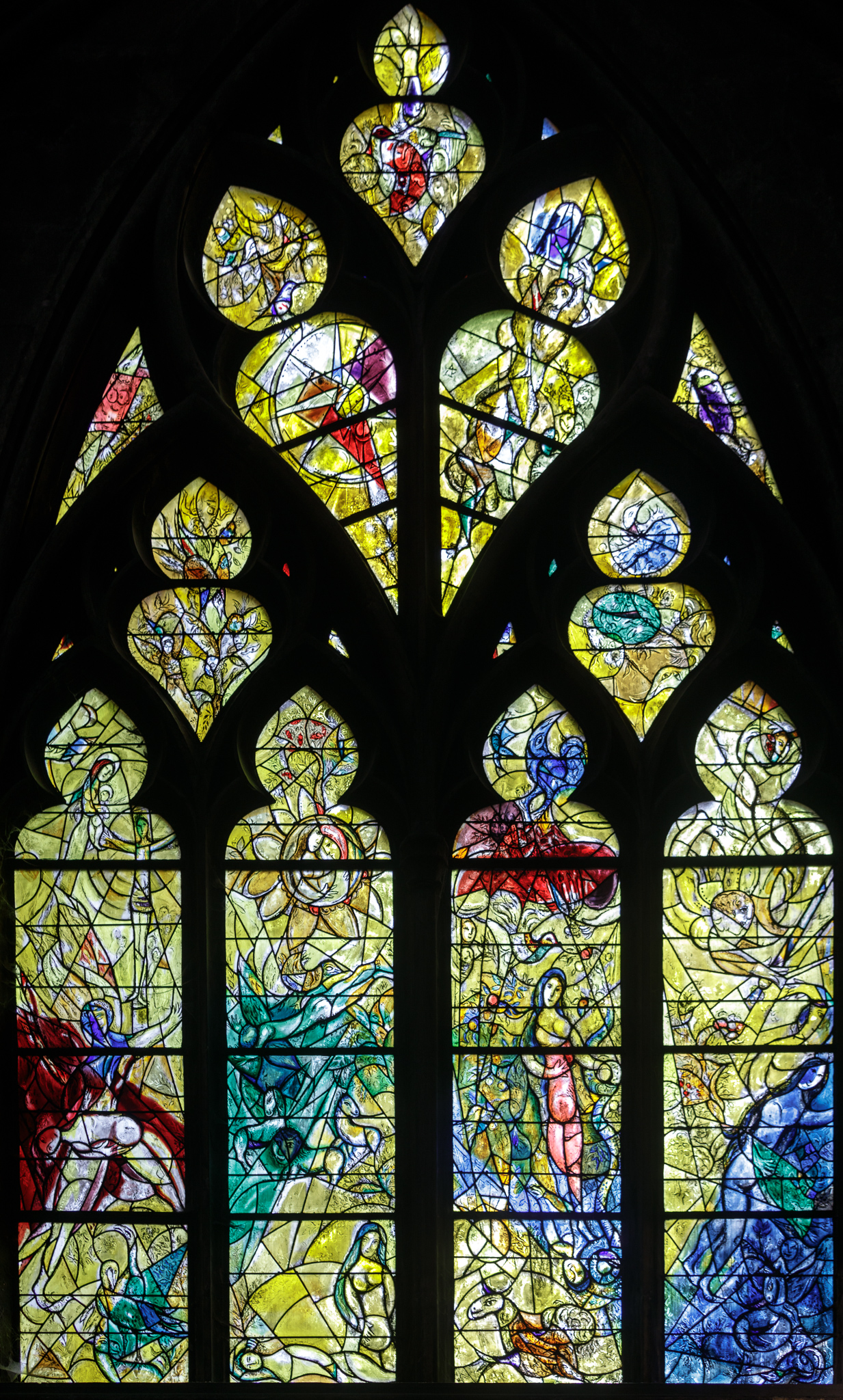 2017 Fr-It, Expressionism-Style, Photographed by Jos van der Woude, Russian art, paintings, stained glass, Metz Cathedral, Metz, FR