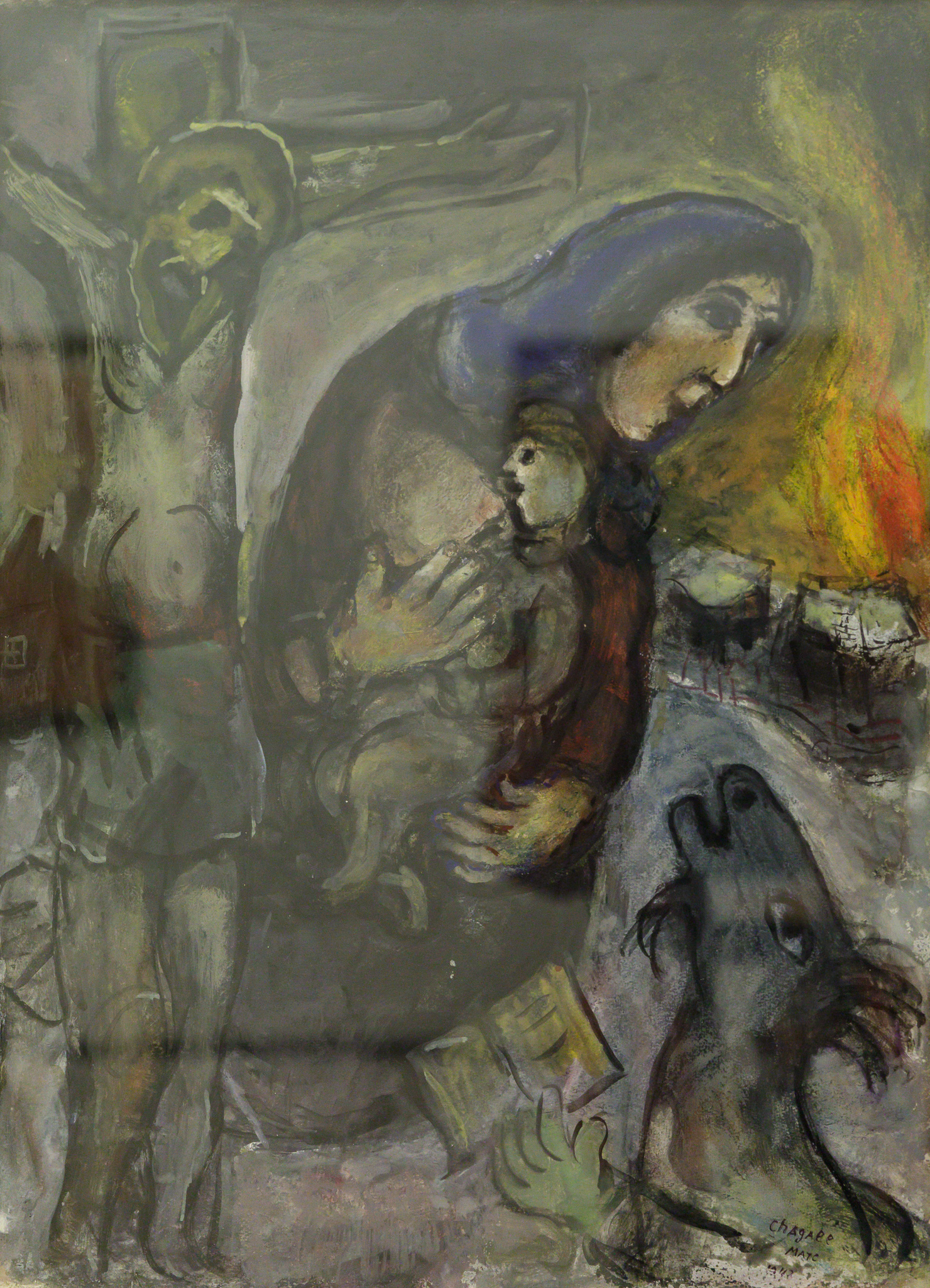 2018 Rome, Expressionism-Style, Photographed by Jos van der Woude, Russian art, gouache, paintings, Vatican Museums - Modern Religious Art, Rome, VA